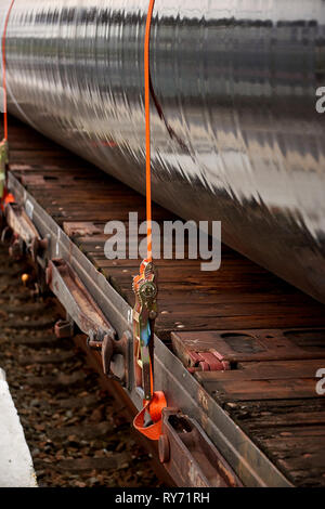 Power Armband für neue Gas piplines zum Ziel transportiert für Eugal Stockfoto