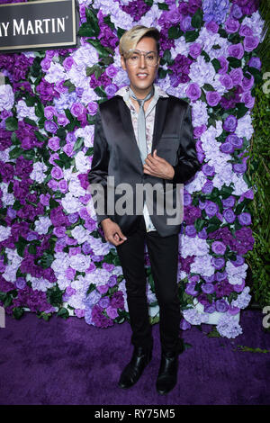 Los Angeles, USA. 24. Februar 2019. Dario kommt an der Griot Gala Oscars nach Partei 2019 im Bezirk von Hannah ein. Stockfoto