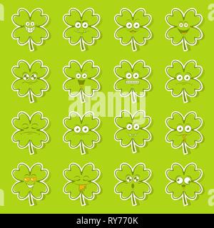 Happy symbol Emotionen Symbole Vector Illustration Stock Vektor