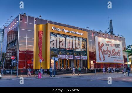 Bühne Oper, Reeperbahn, St. Pauli, Hamburg, Deutschland Stockfoto