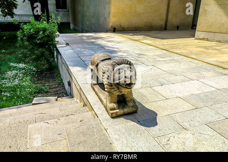 Teheran Herrenhaus Niavaran Palace Complex Outdoor Persischer Löwe Skulptur Stockfoto