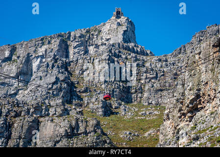 Die Aussicht vom Tafelberg, Kapstadt, Südafrika Stockfoto