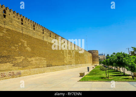 Shiraz Karim Khan Arg Schloss Außenwände View Point Stockfoto