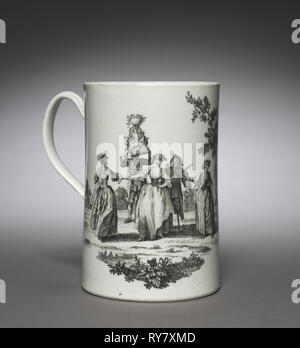 Cann, C. 1770. England, 18. Keramik; gesamt: 15,5 x 10,3 x 14,2 cm (6 1/8 x 4 1/16 x 5 9/16 Zoll Stockfoto