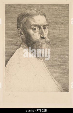 Sir Edward Poynter, 1877. Alphonse Legros (Französisch, 1837-1911). Ätzen; Blatt: 34,2 x 23,6 cm (13 5/6 x 9 5/16 in.); Plattenrand: 25,6 x 17,1 cm (10 1/16 x 6 3/4 in Stockfoto