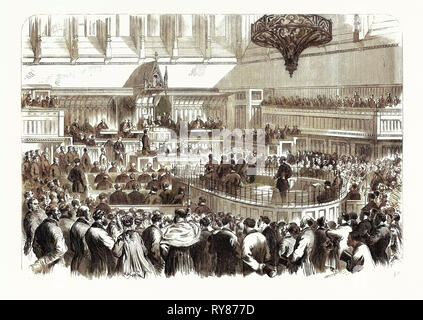 Versuch der Fenians in Manchester: Die Sonderkommission in der assize Gerichtsgebäude UK 1867