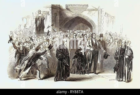 Besuch der König der Franzosen und Queen Victoria zu Eton College Stockfoto