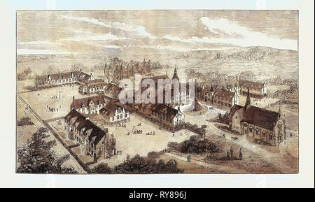 Die Londoner Orphan Asyl Watford 1871 Stockfoto