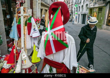Rue Argenterie Straße. Bayonne Stadt. Bayona. Cambados. Atlantische Pyrenäen Abteilung. Aquitania Region. Labort (lapurdi). Baskenland. Frankreich Stockfoto