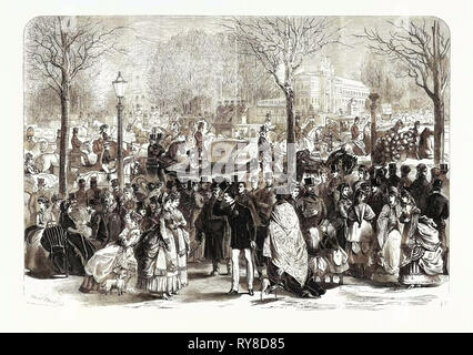 Die Pariser Ostern Promenade in Longchamps Frankreich 1869 Stockfoto