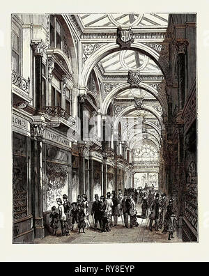 Neue Arcade Old Bond Street London 1880 Stockfoto