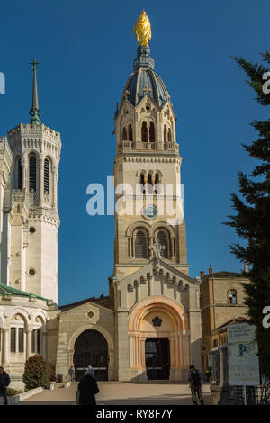 Chapelle de la Vierge, Unserer Lieben Frau von Fourviere Basilica in Lyon Stockfoto