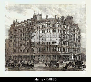 Die neue Grand Hotel Charing Cross (auf der Website von Northumberland House) London 1880 Stockfoto