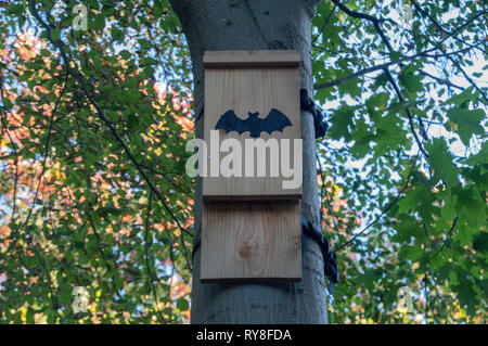 Fledermaus Nacht Haus in Apeldoorn Niederlande 2018 Stockfoto