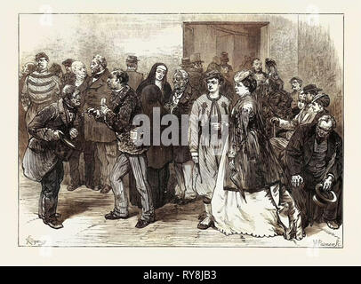 Waiting-Room der Nationalversammlung in Versailles Frankreich 1871 Stockfoto