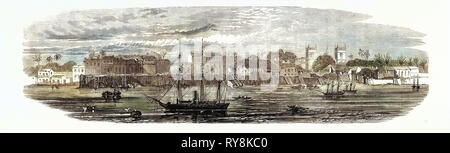 Die Stadt Cameta in Para Südamerika 1868 Stockfoto