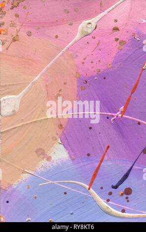 Blau Aquarell gestreifter Farbverlauf abstrakt Hintergrund. Stockfoto