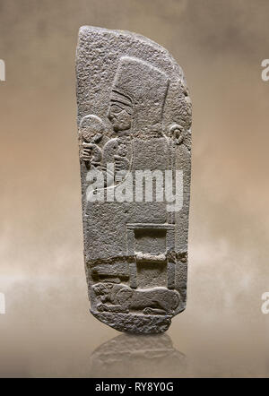 Foto der Hethiter monumentale Relief modellierten orthostat stone Panel von einer Prozession Basalt, Karkamıs, (Kargamıs), Karkemisch (Karkemish), 900 - 700 v. Chr. Stockfoto