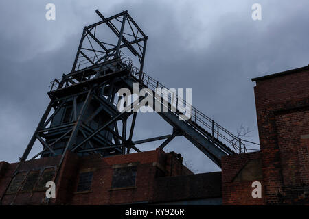 Dunkle Vergangenheit, nie wieder gesehen. Barnsley Main. Stockfoto