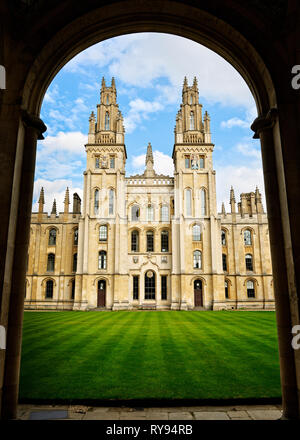 All Souls College, Oxford, England, Vereinigtes Königreich Stockfoto