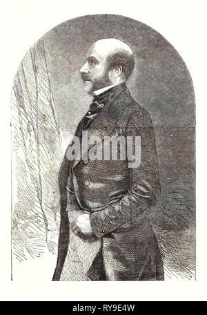 Seine Exzellenz Graf De Morny, französischer Botschafter am Russischen Krönung. Charles Auguste Louis Joseph Demorny/De Morny, 1er Duc De Morny, 15 16. September 1811, Schweiz, 10. März 1865, Paris, war ein französischer Staatsmann. Frankreich Stockfoto