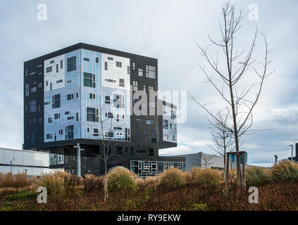 Universität für Wirtschaft und Business - Executive Academy Gebäude in Leopoldstadt Wien Österreich Europa Stockfoto