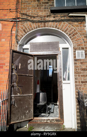 Georgische Anfang des neunzehnten Jahrhunderts Reihenhäuser unter Sanierung Summerhill North Parade Dublin Irland Europa Stockfoto