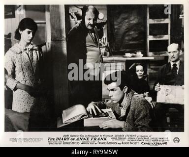 Das Tagebuch der Anne Frank (1959) MILLIE PERKINS RICHARD BEYMER GEORGE STEVENS (DIR) MOVIESTORE COLLECTION LTD. Stockfoto