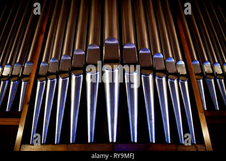 Christlichen detaillierte - Orgel in der Kirche Stockfoto