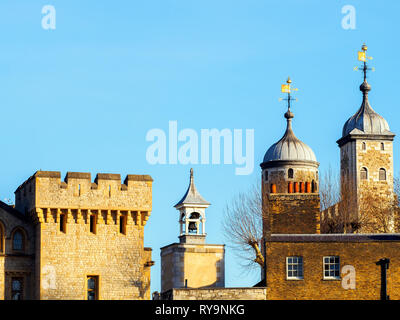 Detail der Tower von London - England Stockfoto