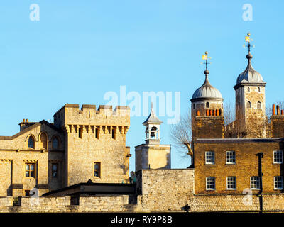 Detail der Tower von London - England Stockfoto