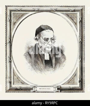 Edward Bouverie Pusey 22 August 1800 - 16. September 1882 war ein englischer Kirchenmann und Regius Professor für Hebräisch an der Christ Church, Oxford. Er war einer der Führer der Oxford Bewegung, Gravur 1882, Großbritannien, Großbritannien, England, Europa, Großbritannien, Großbritannien, europäischen Stockfoto