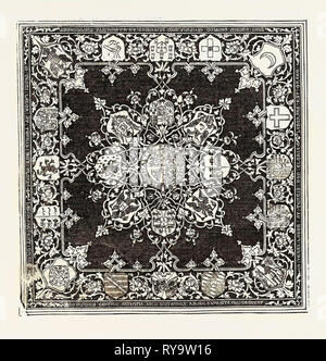 Heraldische Table-Cover, Arme aller Nationen Stockfoto