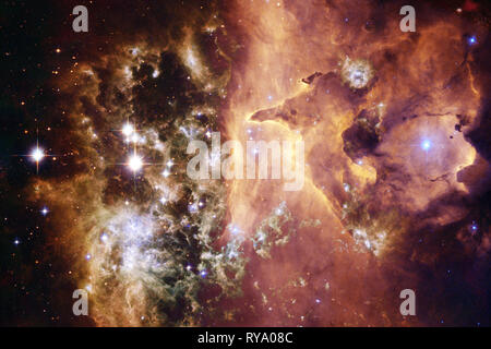 Schöne Galaxie und Cluster von Sternen in der Space Night. Elemente dieses Bild von der NASA eingerichtet. Stockfoto