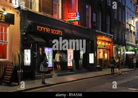 Ronnie Scotts Jazz-Club Stockfoto