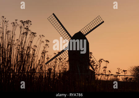 Brill Mühle bei Sonnenuntergang, Buckinghamshire, England Stockfoto