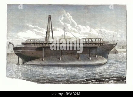 Russischen imperialen Steam-Yacht 'Livadia.', Gravur 1880 Stockfoto