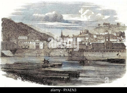 Der Bürgerkrieg in Amerika: Harper's Ferry Virginia vom 22. Juni 1861 Stockfoto