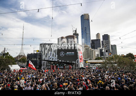 Melbourne, Australien. 13 Mär, 2019. Motorsport: FIA Formel Eins-Weltmeisterschaft 2019, Grand Prix von Australien, F1 Saison Launch Event Quelle: dpa/Alamy leben Nachrichten Stockfoto