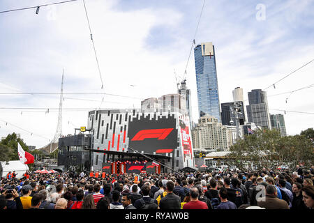 Melbourne, Australien. 13 Mär, 2019. Motorsport: FIA Formel Eins-Weltmeisterschaft 2019, Grand Prix von Australien, F1 Saison Launch Event Quelle: dpa/Alamy leben Nachrichten Stockfoto