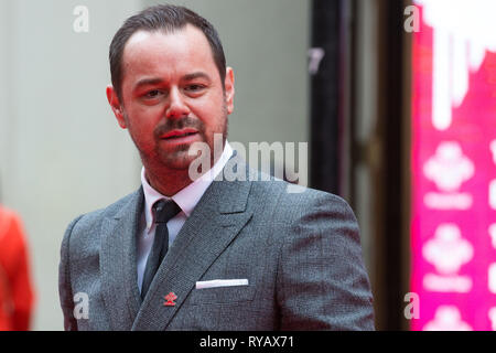 London, Großbritannien. 13 Mär, 2019. Danny Dyer kommt an der London Palladium die jährliche Prince's Trust Awards durch Seine Königliche Hoheit der Prinz von Wales, Präsident von der Prince's Trust präsentiert werden. Der Prince's Trust und TKMaxx & Homesense Awards werden junge Menschen, die sich gegen alle Widerstände gelungen, verbesserten ihre Chancen im Leben und hatte einen positiven Einfluss auf ihre lokale Gemeinschaft. Credit: Mark Kerrison/Alamy leben Nachrichten Stockfoto