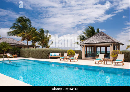 Der Swimming Pool im Tamarind Cove, Antigua' Stockfoto