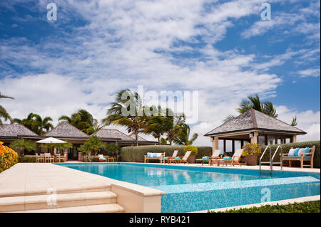 Der Swimming Pool im Tamarind Cove, Antigua' Stockfoto