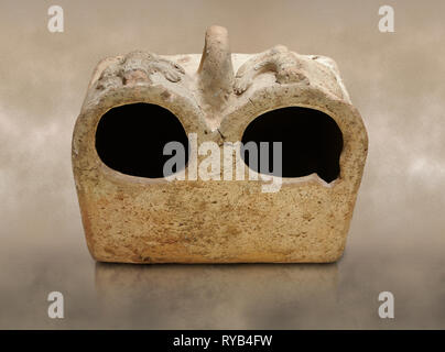 Bronzezeit Anatolischen terra cotta doppelte Boxen für die Lagerung - 19. bis 17. Jahrhundert v. Chr. - kltepe Kanesh - Museum für Anatolische Zivilisationen, Ankara, Turk Stockfoto