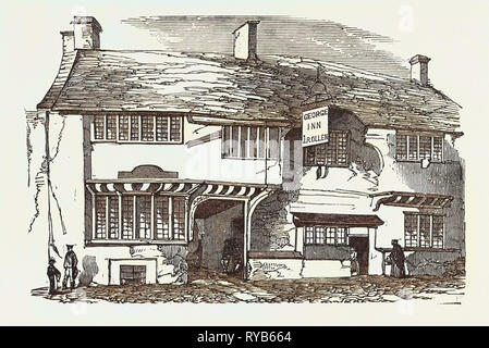 Der alte George Inn, Yeovil, 1853 Stockfoto