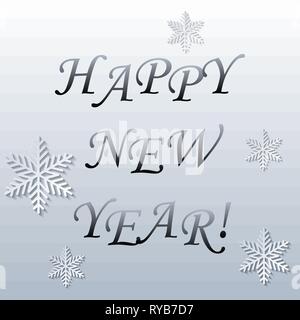 Abstrakte snowy Neues Jahr Hintergrund. Vector Illustration Stock Vektor