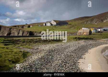 Fair Isle Bird Observatory; Shetland; Großbritannien; 2018 Stockfoto
