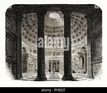 Innenraum des Pantheon. Rom Italien Stockfoto