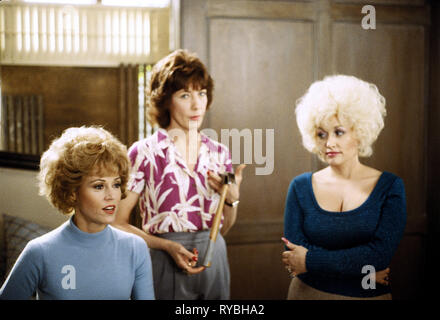 JANE FONDA, Lily Tomlin, Dolly Parton, NEUN BIS FÜNF, 1980 Stockfoto