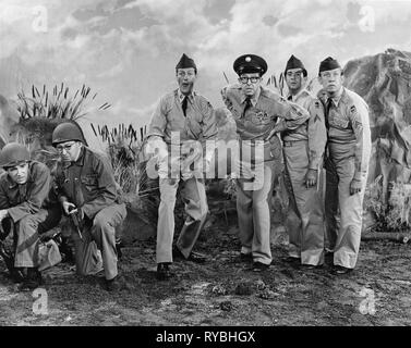 PHIL SILVERS, HARVEY LEMBECK, Allan Melvin, der PHIL SILVERS SHOW, 1955 Stockfoto